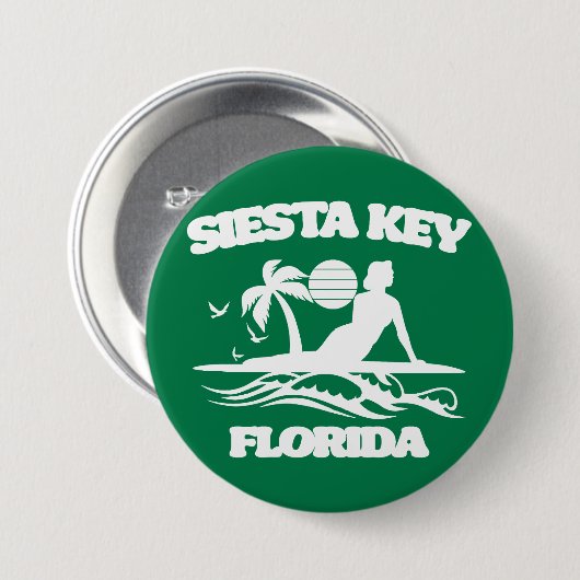 Siesta Key Florida Button (Vorne & Hinten)