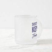 Siesta Key Florida Coffee Mug Mattglastasse (VorderseiteRechts)