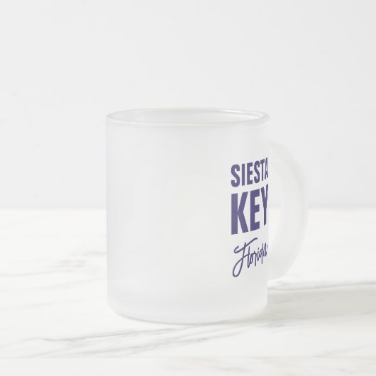 Siesta Key Florida Coffee Mug Mattglastasse (VorderseiteRechts)