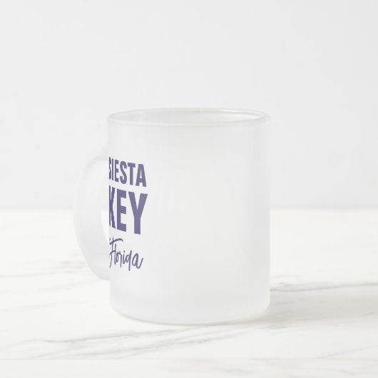 Siesta Key Florida Coffee Mug Mattglastasse (Vorderseite Links)