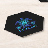 Siesta Key Florida FL Ocean Blue Turtle Souvenirs Untersetzer (angewinkelt)