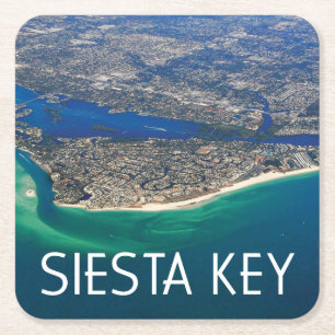 Siesta Key, Florida Foto Rechteckiger Pappuntersetzer