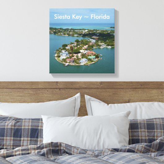 Siesta Key, Florida Leinwand (Insitu (Schlafzimmer))