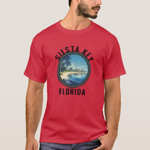 Siesta Key Florida mit schwarzer Schrift T-Shirt