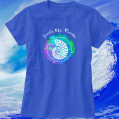 Siesta Key Florida Muschel Strandpromenade T-Shirt