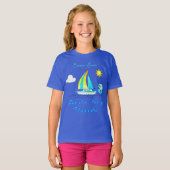 Siesta Key, Florida Ocean Sailboat und Name T-Shirt (Vorne ganz)