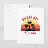 Siesta Key Florida Postkarte (Vorne/Hinten)