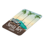 Siesta Key Florida Reiseplakat Magnet (Linke Seite)