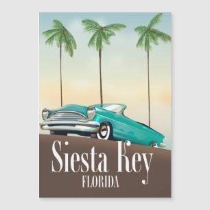 Siesta Key Florida Reiseplakat Magnetkarte