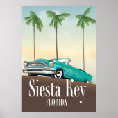 Siesta Key Florida Reiseplakat Poster (Vorne)