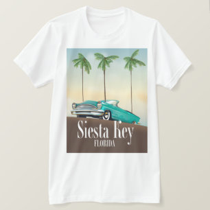 Siesta Key Florida Reiseplakat T-Shirt