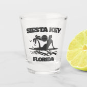 Siesta Key Florida Schnapsglas (Vorderseite)