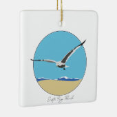 Siesta Key, Florida Sea Gull über Strand Keramikornament (Rechts)