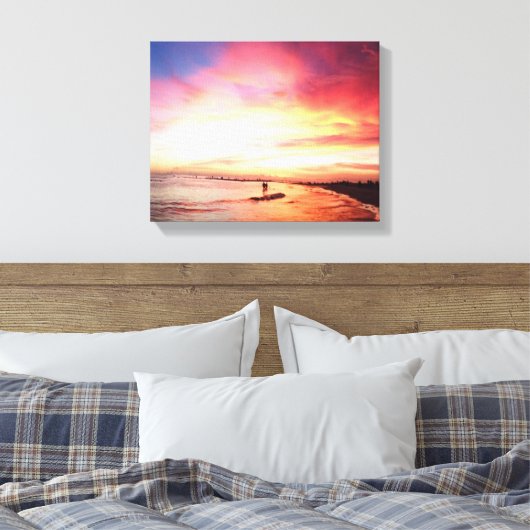Siesta Key Florida, Sommernacht, Sonnenuntergang Leinwanddruck (Insitu (Schlafzimmer))