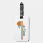 Siesta Key Florida Sun Palm Trees Gepäckanhänger (Rückseite vertikal)