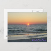 Siesta Key Florida Sunset Postkarte (Vorne/Hinten)