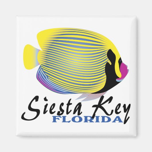 Siesta Key Florida tropischer Fisch Magnet (Vorne)