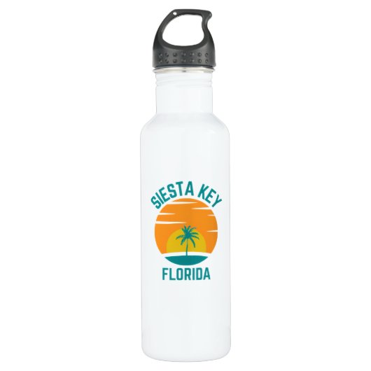 Siesta Key Florida Water Bottle Edelstahlflasche (Vorderseite)