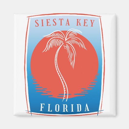 Siesta Key Palm Tree Magnet (Vorne)