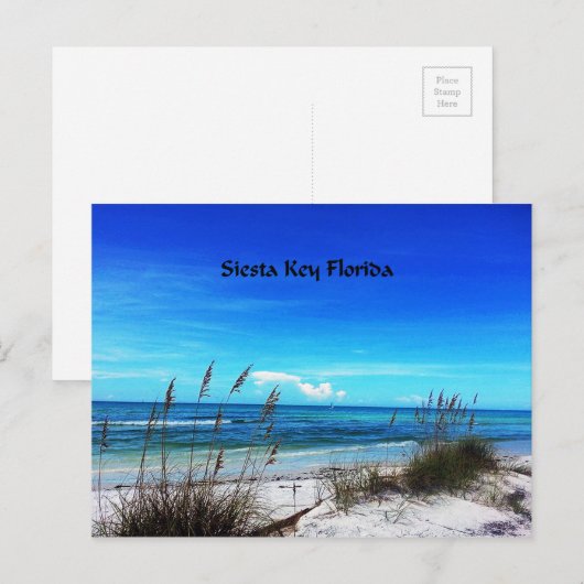 Siesta Key Postkarte (Vorne/Hinten)