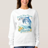 Siesta Key Sunset Sands Küstenflucht Sweatshirt (Vorderseite)