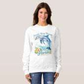Siesta Key Sunset Sands Küstenflucht Sweatshirt (Vorne ganz)