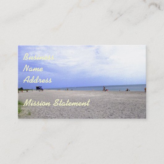 Siesta Keys Sand & Beach Themed Waren Visitenkarte (Vorderseite)