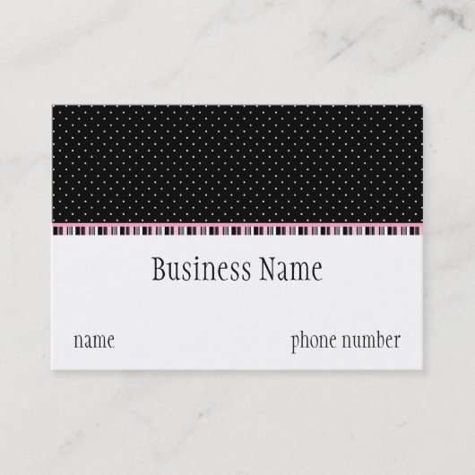 Siesta-Motel-mollige Visitenkarte (Vorderseite)