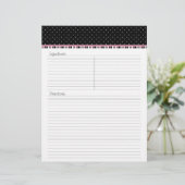 Siesta Motel Recipe Letterhead - TBA (Stehend Vorderseite)