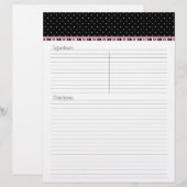Siesta Motel Recipe Letterhead - TBA (Vorne/Hinten)