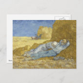 Siesta nach Millet von Vincent Van Gogh Postkarte (Vorne/Hinten)