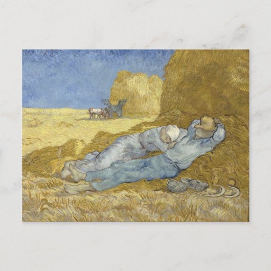 Siesta nach Millet von Vincent Van Gogh Postkarte (Vorderseite)
