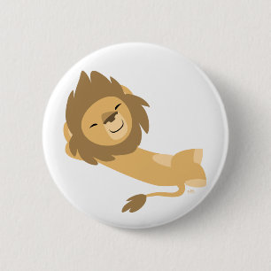 Siesta! Niedlicher Cartoon Lion Button