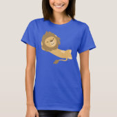 Siesta! Niedlicher Cartoon Lion Women T - Shirt (Vorderseite)