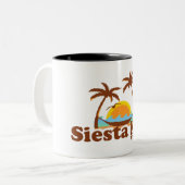 Siesta-Schlüssel Zweifarbige Tasse (Vorderseite Links)