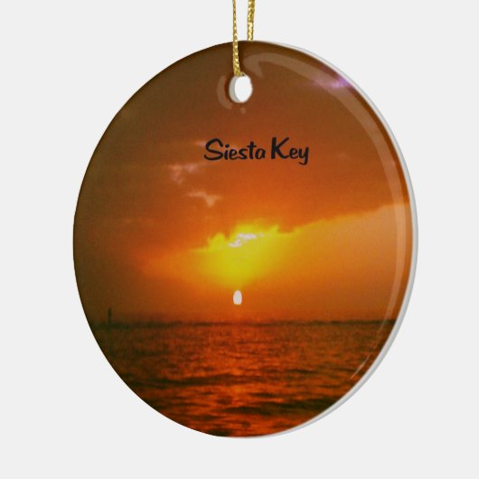 Siesta-Schlüsselsonnenuntergang Keramik Ornament (Links)