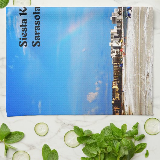 Siesta-Schlüsselstrand Handtuch (Gefaltet)