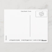 Siesta-Strand-Gelb Postkarte (Rückseite)