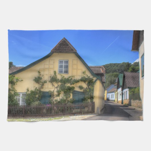 Sievering Vienna Austria Geschirrtuch (Horizontal)