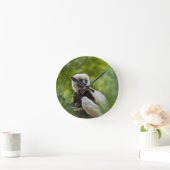 Sifaka des Coquerels im Wald 2 Runde Wanduhr (Zuhause)