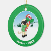 Sifaka Lemur Keramikornament (Links)