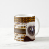 Sifaka Lemur Madagascar Wildlife Kaffeetasse (VorderseiteRechts)