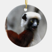 Sifaka Lemur-Verzierung Keramik Ornament (Vorne)