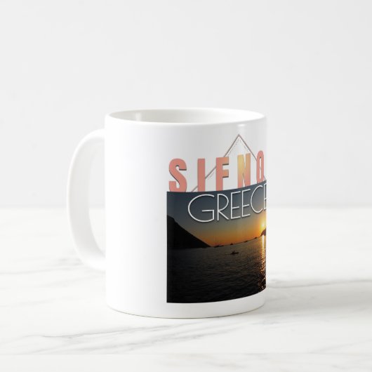 Sifnos, Griechenland Kaffeetasse (Vorderseite Links)