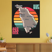 Sifnos, Griechenland Leinwanddruck (Insitu (Wohnzimmer))