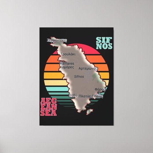Sifnos, Griechenland Leinwanddruck (Vorderseite)