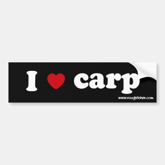 Sig Karpfen des Herzens I Autoaufkleber (Vorne)