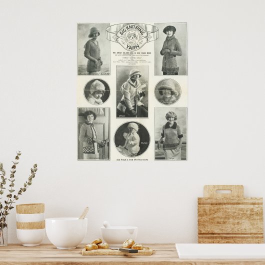 Sig-Strick-Ringgarn 1923 Poster (Küche)