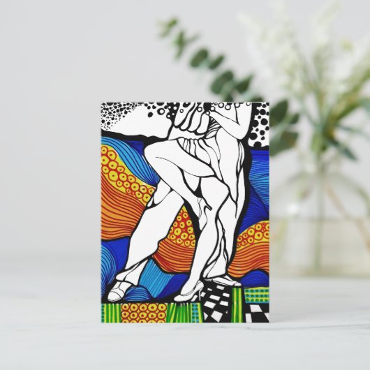 Siga el Baile Postkarte (Stehend Vorderseite)