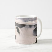 Sigalda Wasserfall-Tassenmalerei Kaffeetasse (VorderseiteRechts)